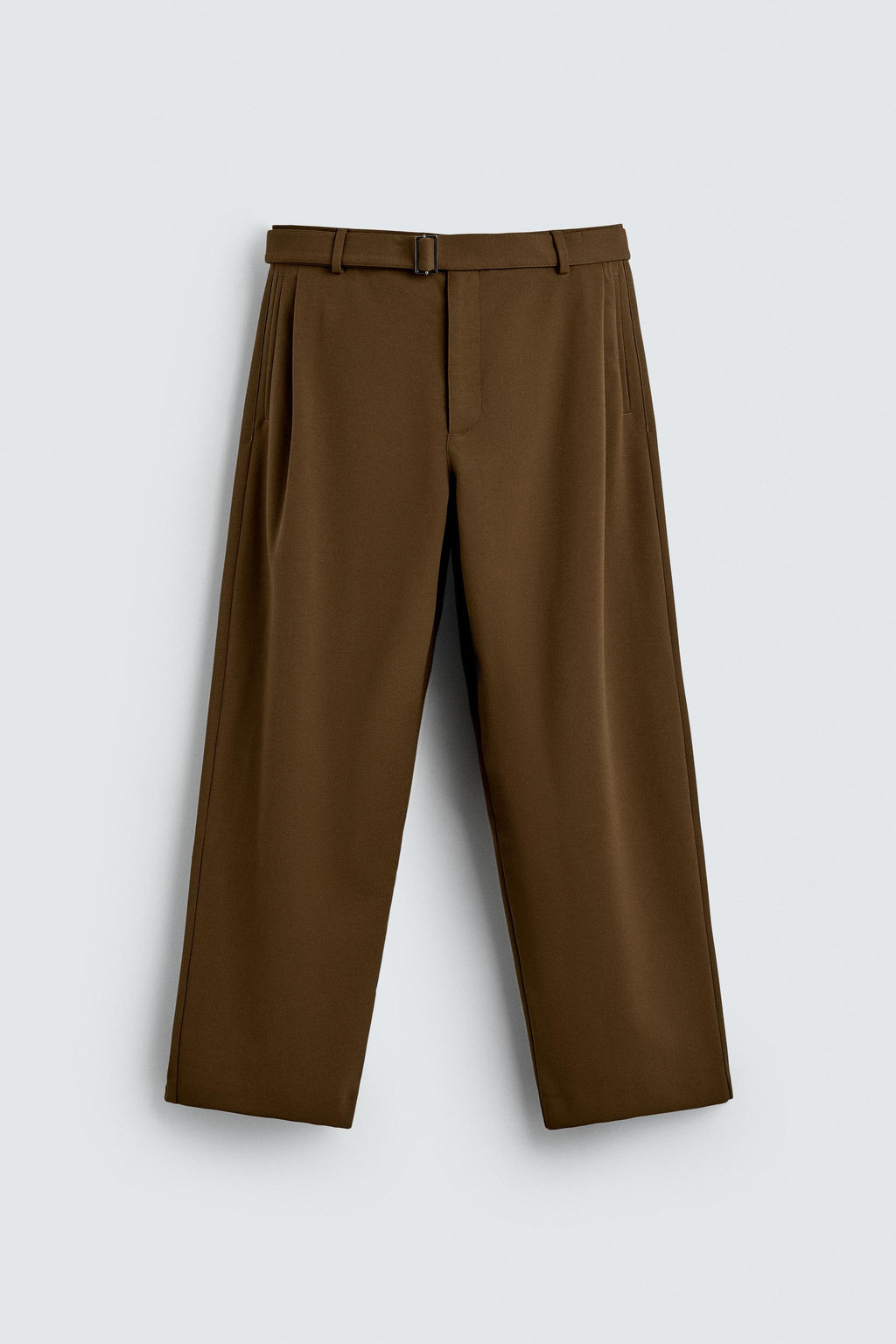 RELAXED FIT TROUSERS WITH BELT - Zara фото 6