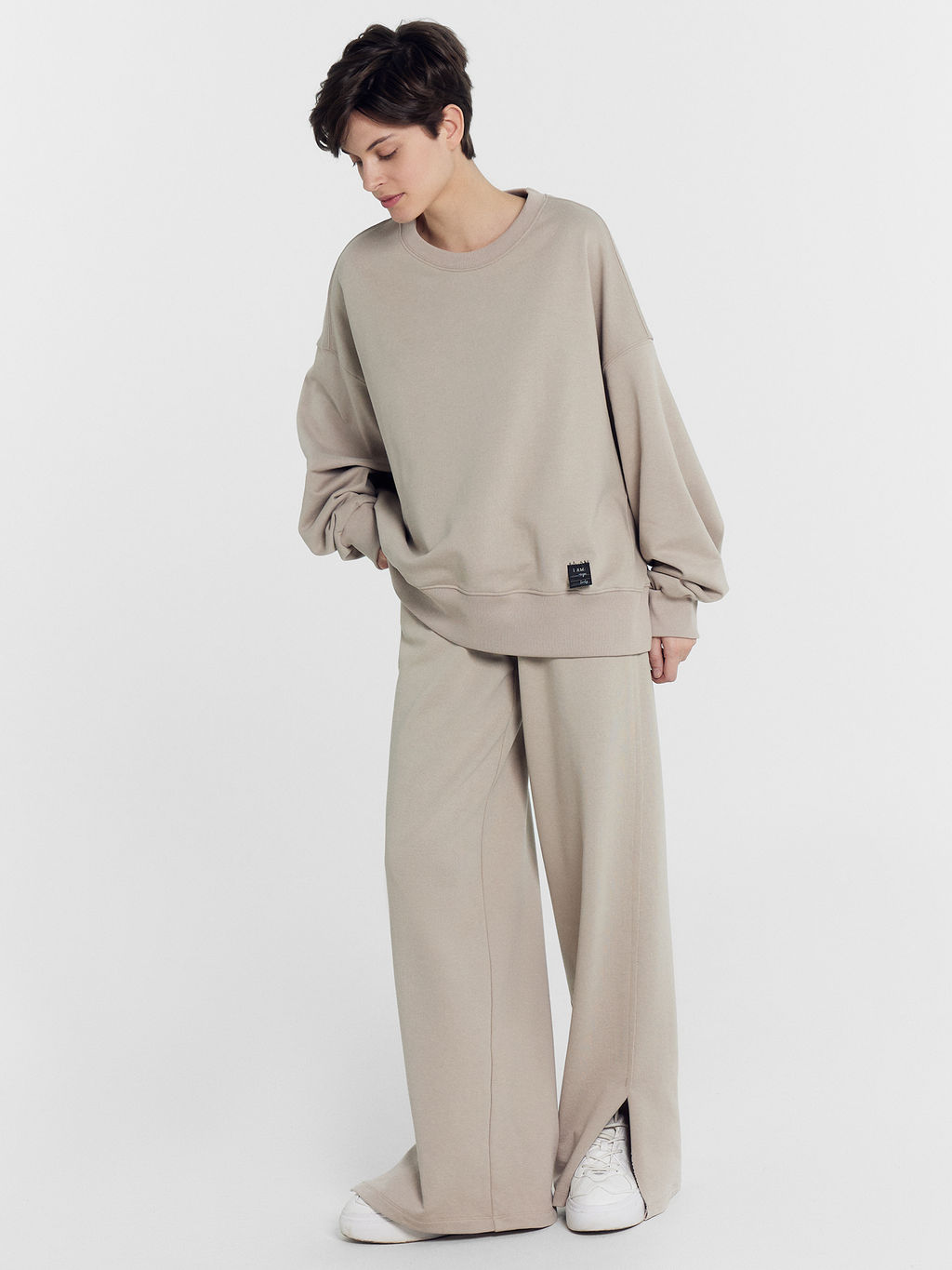 Свитшот женский в кофейно-коричневом цвете - Mark formelle фото 3