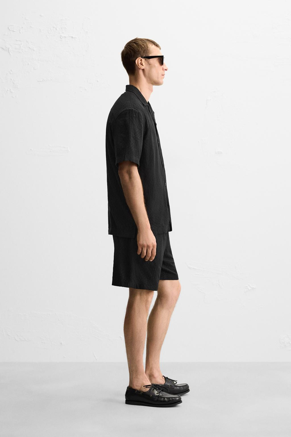 GEOMETRIC JACQUARD BERMUDA SHORTS - Zara фото 14