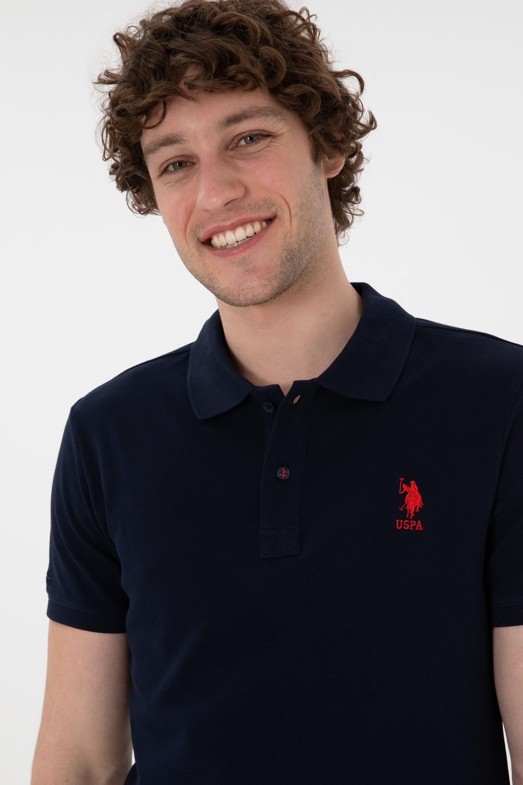 Erkek Slim Fit Polo Yaka Koyu Lacivert Basic Ti__rt Sepette S_rpriz _ndirim - U.s. polo assn фото 9