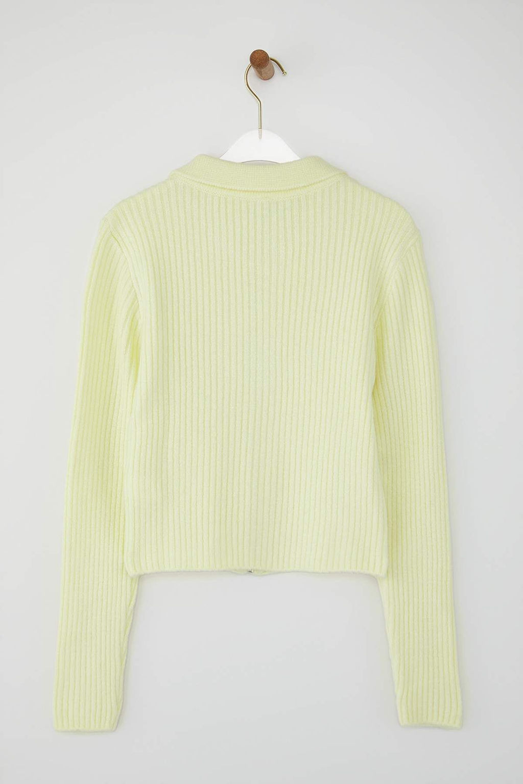 Wardrobe Essentials Gri Yumusak Dokulu Fermuarl? Triko H?rka | TWOAW26HI00177 - Trendyolmilla фото 8