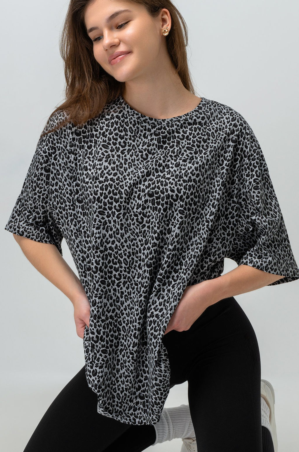 Женская футболка оверсайз Happyfox