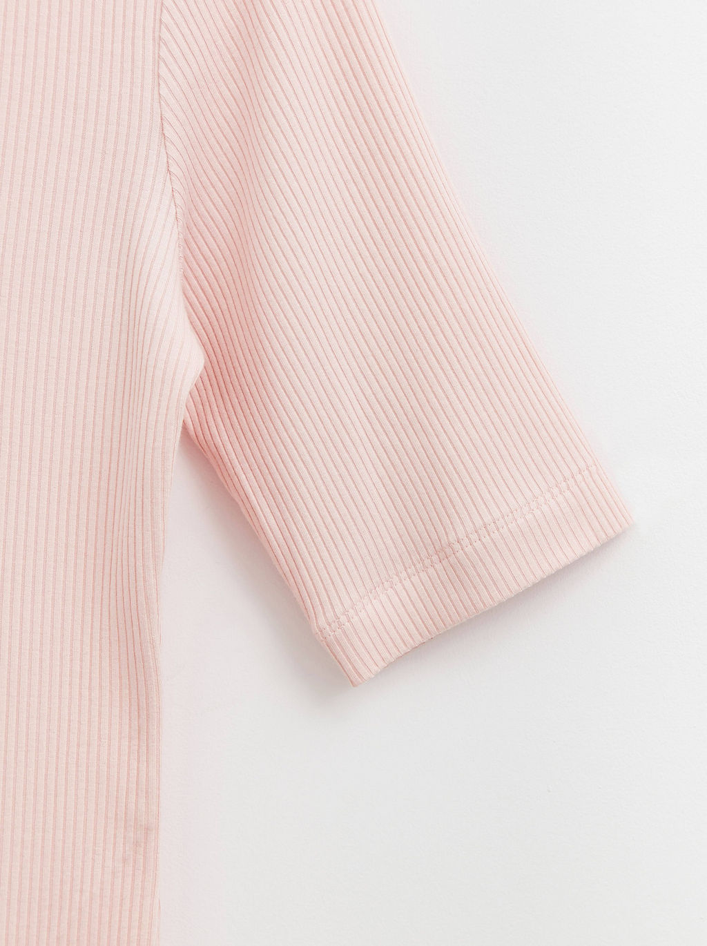 CONTE Топ в рубчик из премиальной вискозы LD 1165 light pink