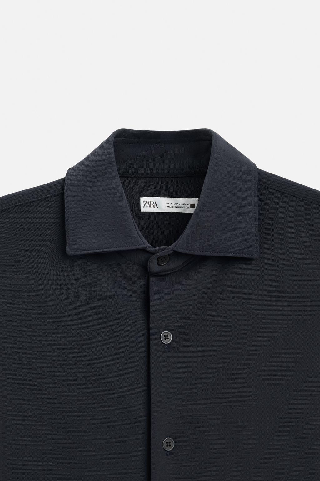 TEXTURED STRETCH SHIRT - Zara фото 17