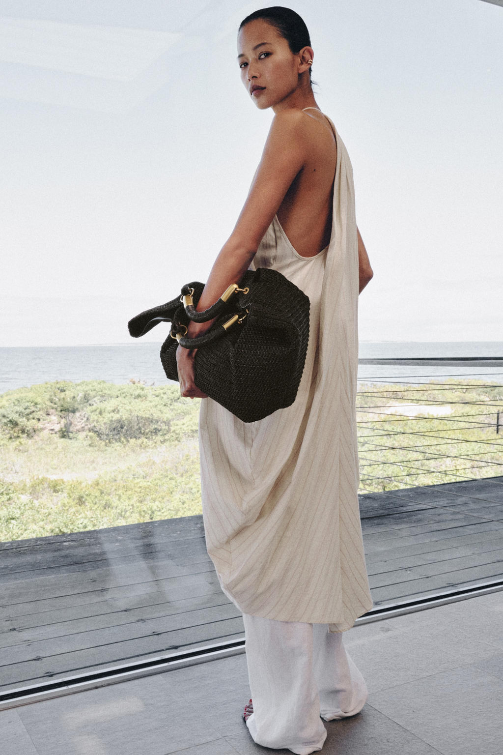 MAXI BOLSO DE MANO EFECTO TRENZADO / Marr?n - Zara фото 3