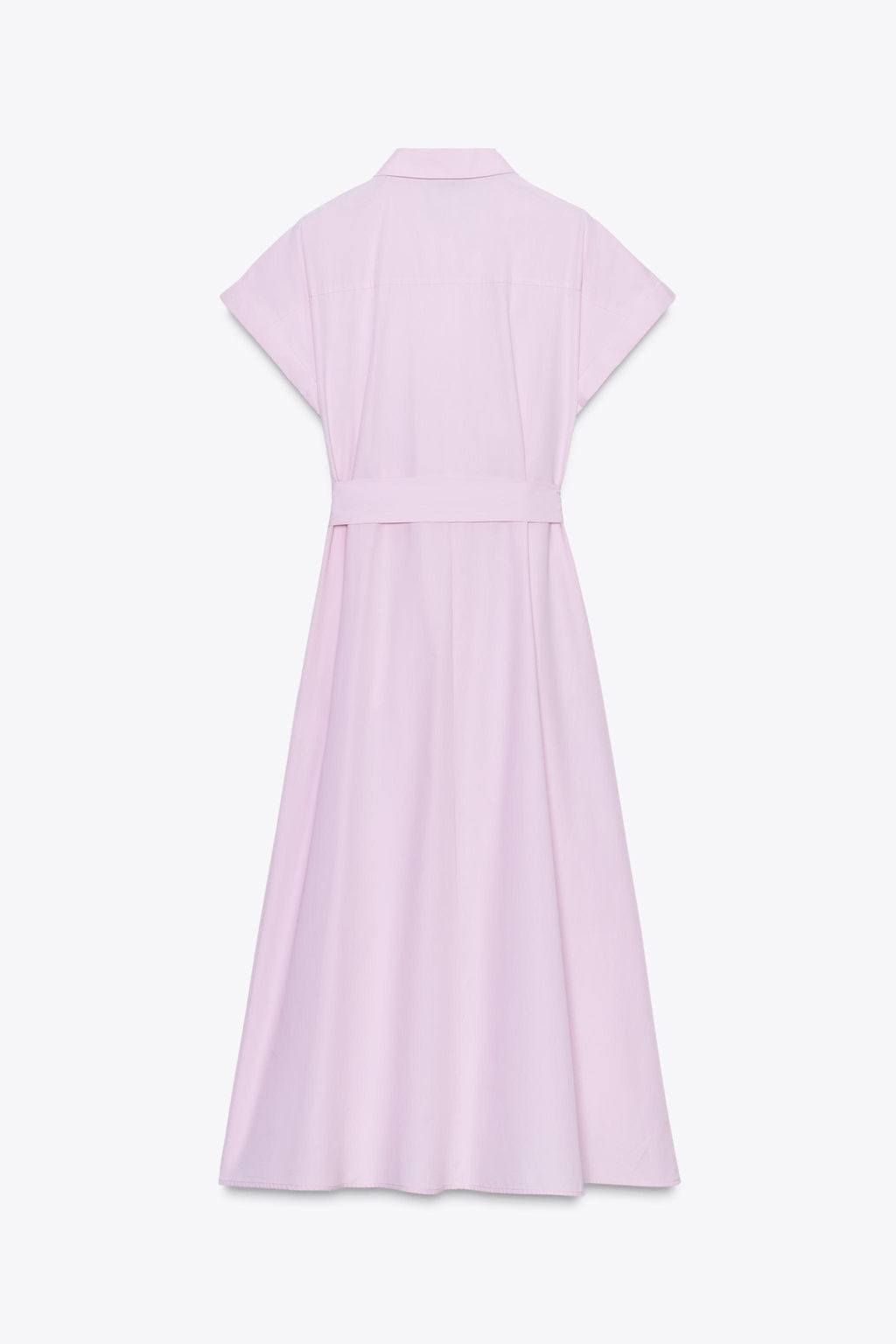 BELTED POPLIN MIDI DRESS - Zara фото 5