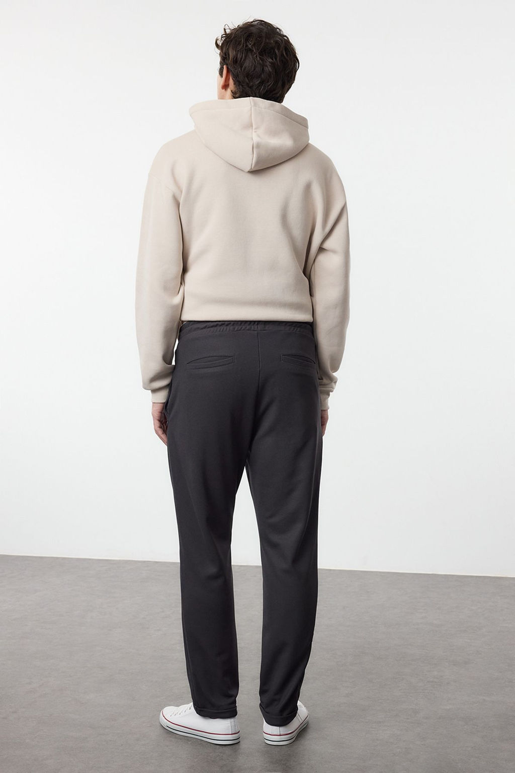 TRENDYOL MAN Antrasit Slim Fit Beli Baglamal? Lastikli Orme Rahat Pantolon TMNAW25PL00023 - Trendyolmilla фото 16
