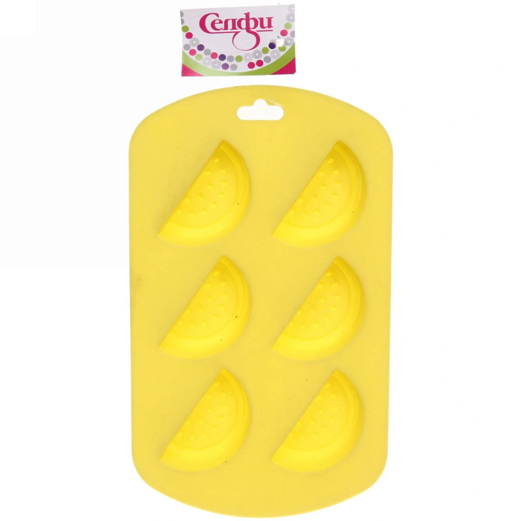 Цена за 6 шт. Форма для льда силиконовая "Арбузики" 19*11см