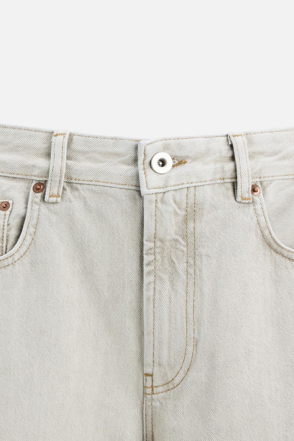 BAGGY FIT JEANS WITH ASYMMETRICAL SEAMS - Zara фото 7