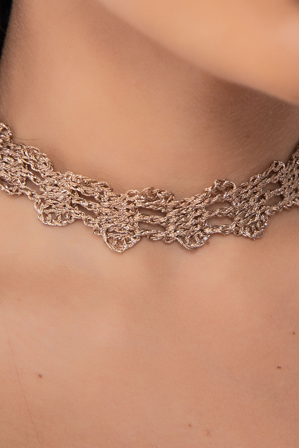 Комплект чокер + браслет (капучино) А18