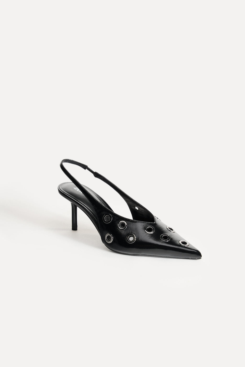 LEATHER SLINGBACK SHOES WITH EYELETS 50TH ANNIVERSARY - Zara фото 2