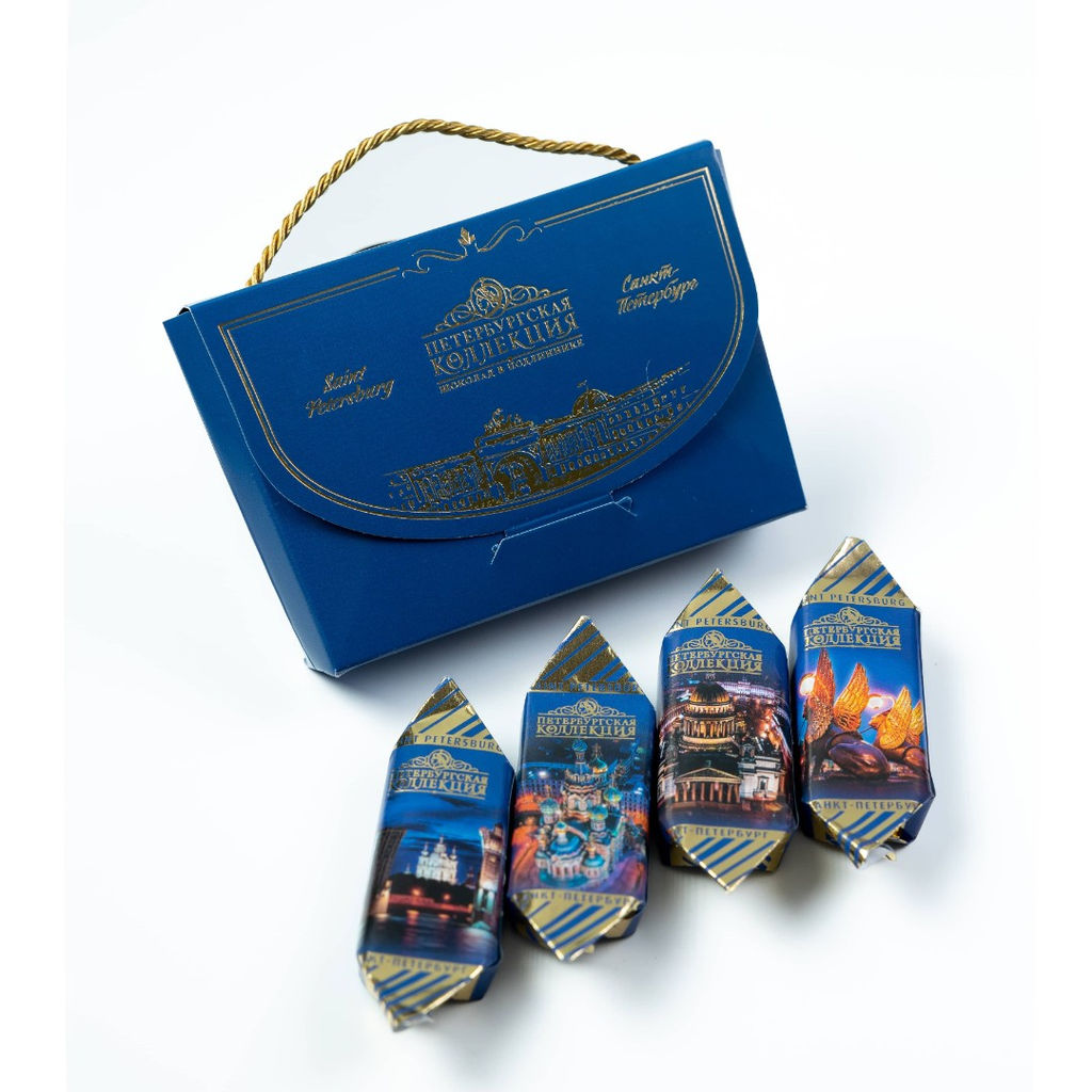 Шоколадные конфеты ТЕМНЫЙ ШОКОЛАД.МОЛОЧНЫЙ ШОКОЛАД.КОНЬЯК "Портфельчик" (СПБ) 65г