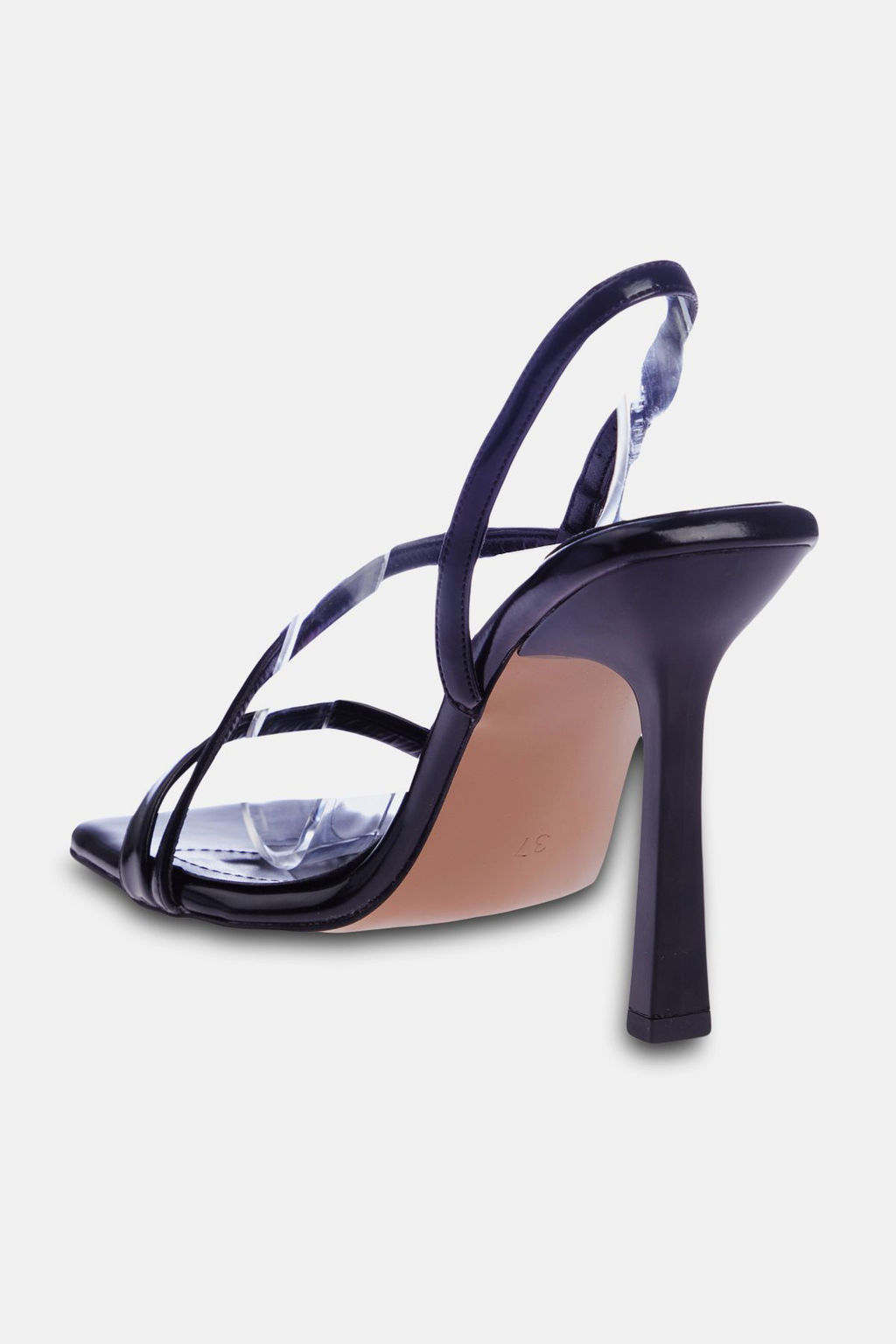 Trendyol Shoes Siyah Rugan Bantl? Kad?n Topuklu Sandalet TAKSS24TO00002 - Trendyolmilla фото 11