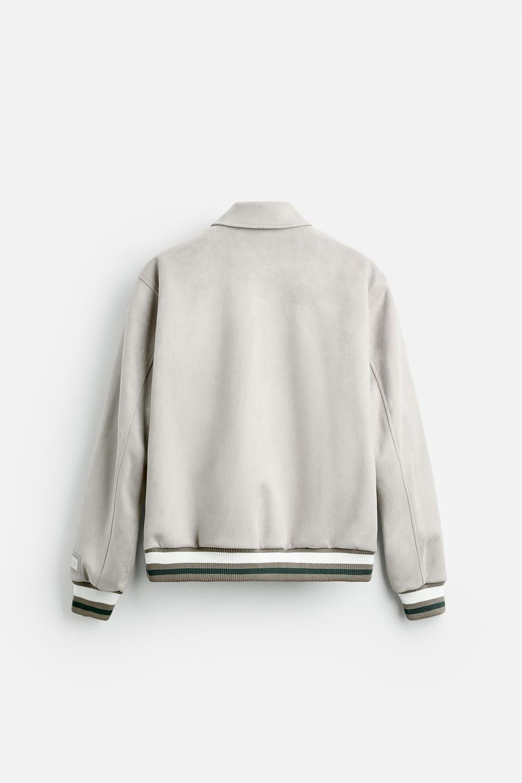 FAUX SUEDE JACKET WITH PATCHES - Zara фото 15