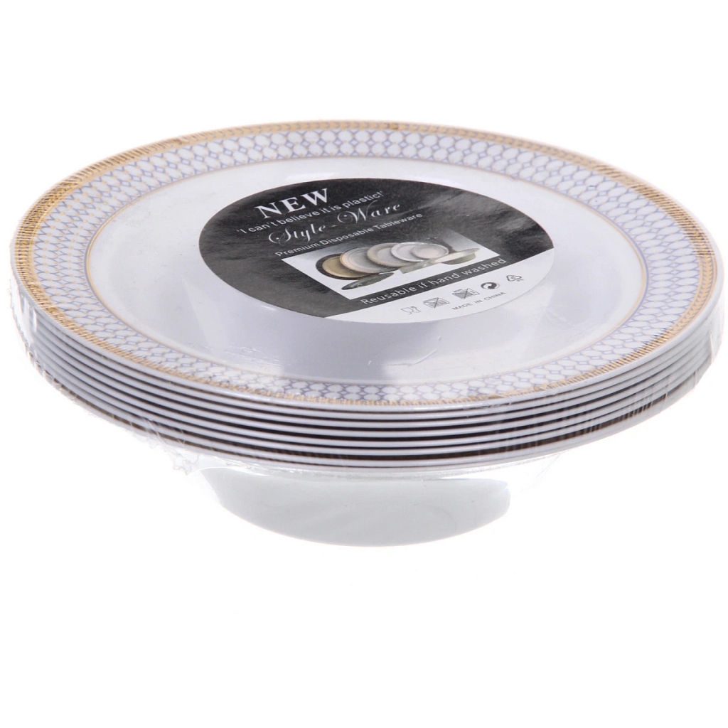 Салатник 14*4см "DOLCE VITA" в наборе 8шт, синий ромб