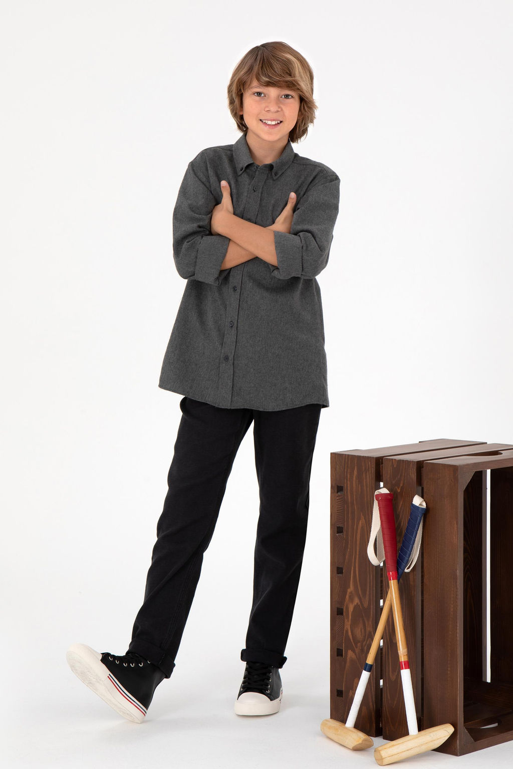 Черные джинсовые брюки для мальчика Неожиданная скидка в корзине - U.s. polo assn фото 5