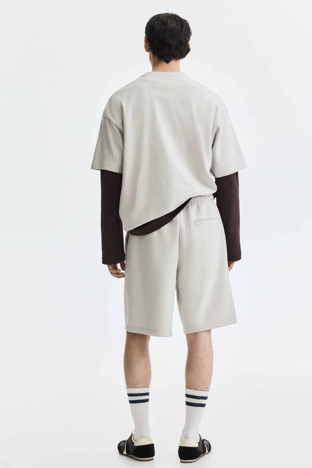 Pantal?n corto interlock Relaxed Fit - H&m фото 9