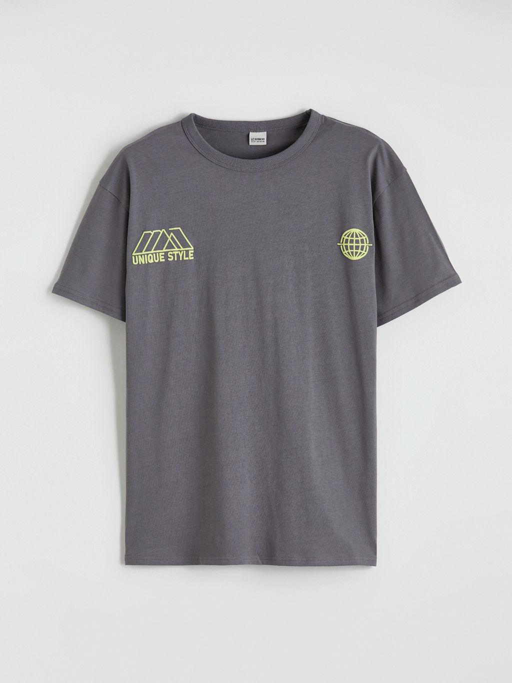 Bisiklet Yaka Bask?l? Erkek ?ocuk Ti??rt