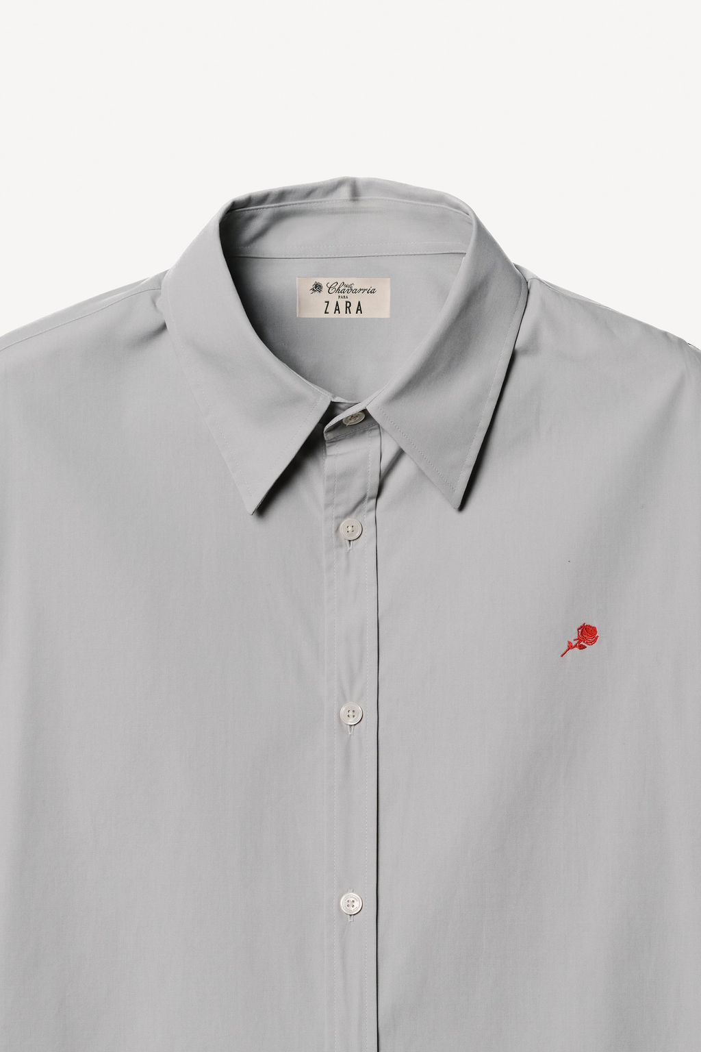 CAMISA RELAXED FIT ALGOD?N WILLY CHAVARRIA X ZARA / Celeste фото 6