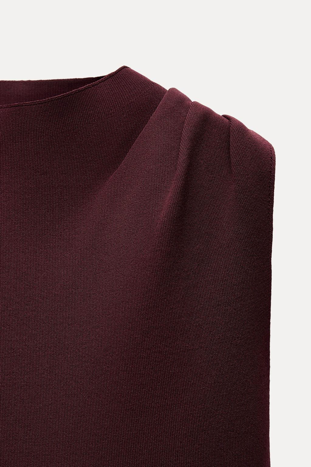 KNIT MINI SKATER DRESS - Zara фото 5
