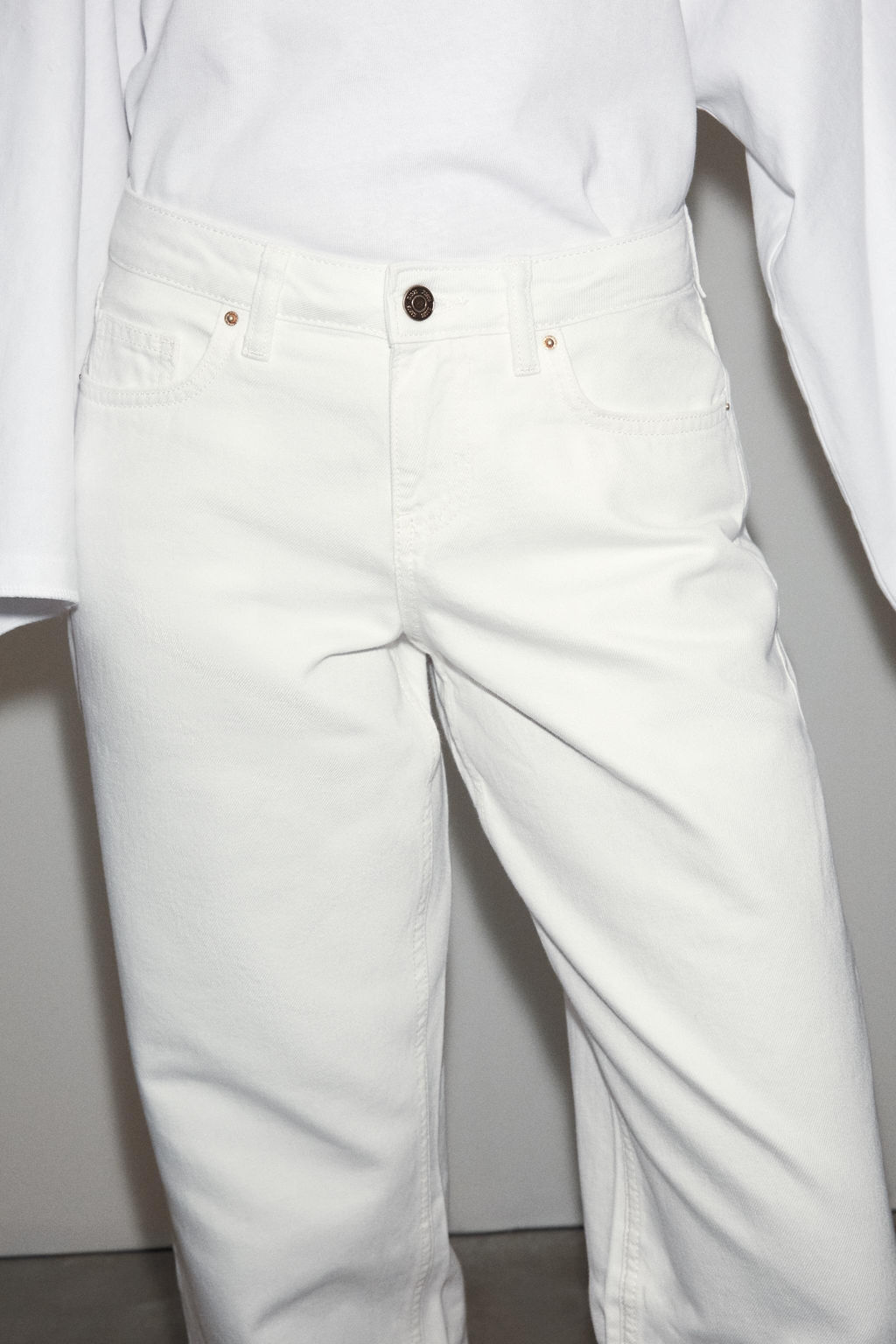 JEANS Z1975 REGULAR TIRO BAJO / Blanco - Zara фото 4