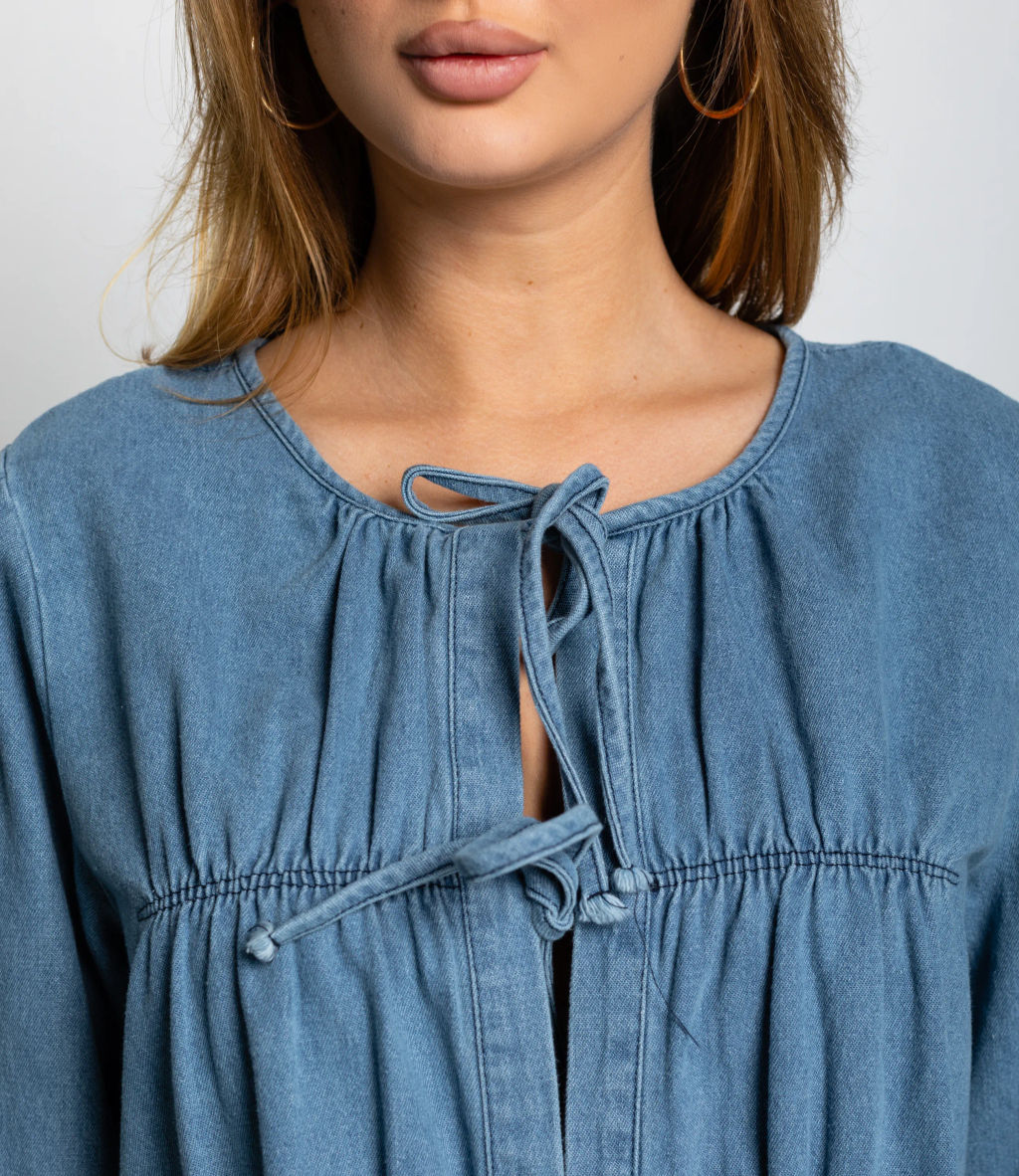 Блуза #КТ73555, голубой - Dommod фото 5