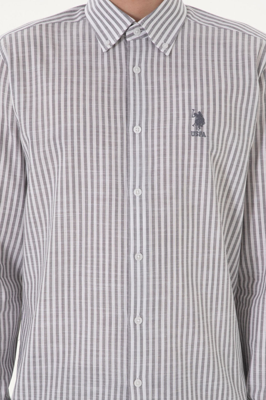 Erkek Gri Uzun Kollu G_mlek Sepette S_rpriz _ndirim - U.s. polo assn фото 6