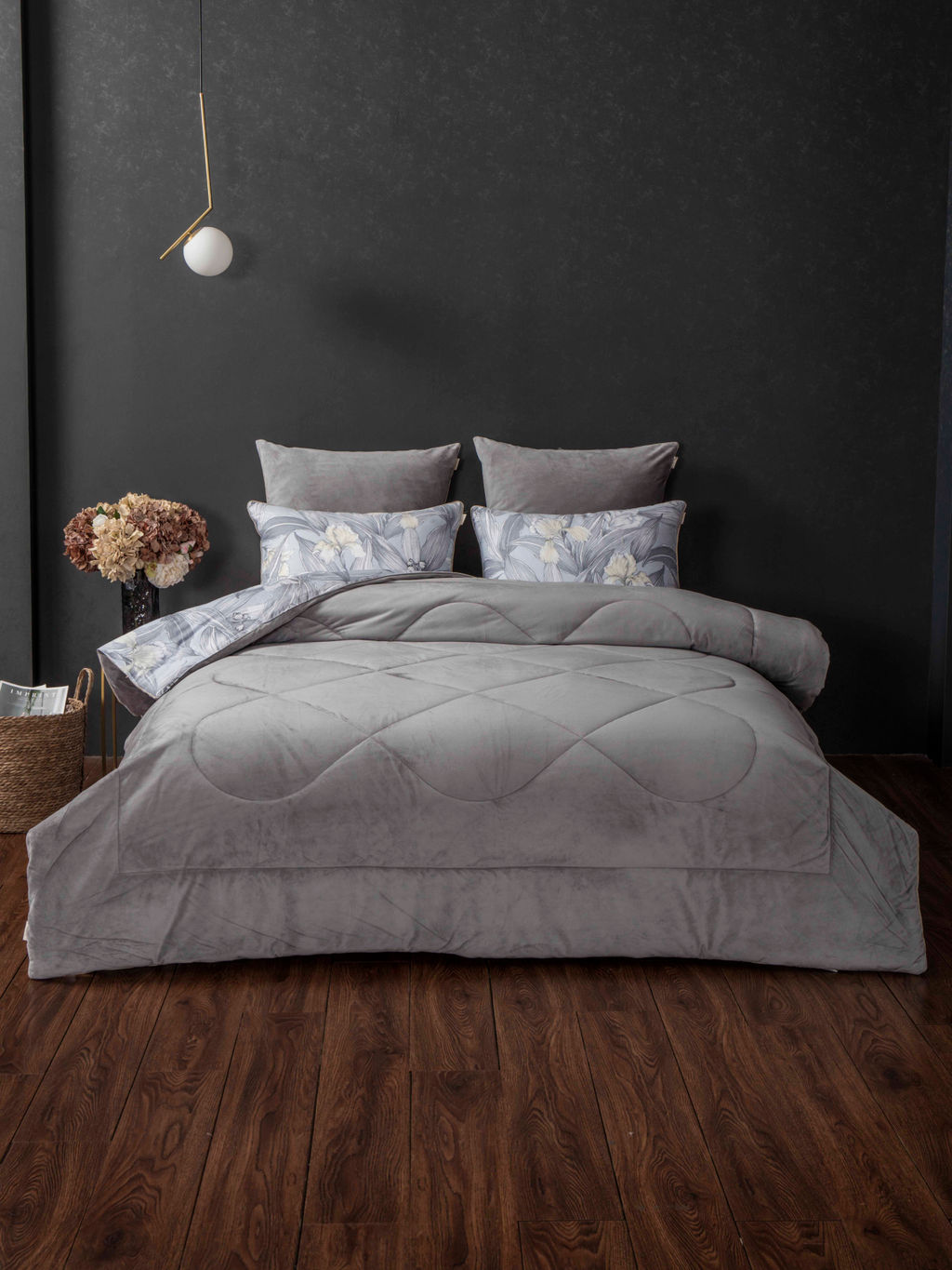 Ирисы (графит платина) ABC Cotton комплект - Kazanov.a. фото 3