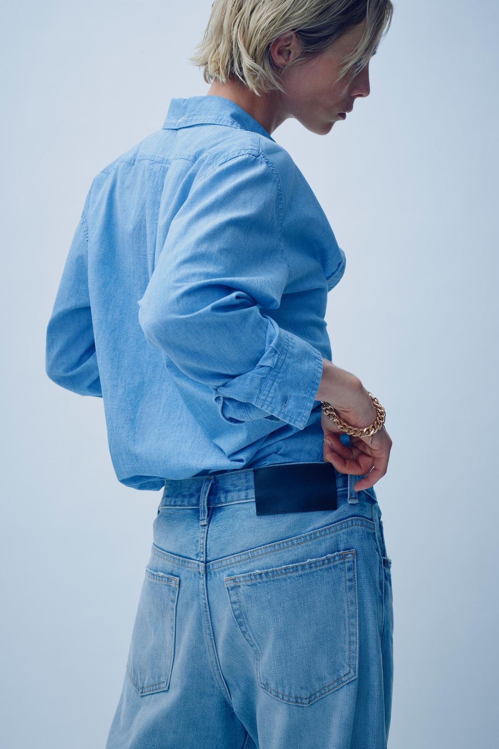 REGULAR FIT DENIM SHIRT - Zara фото 2