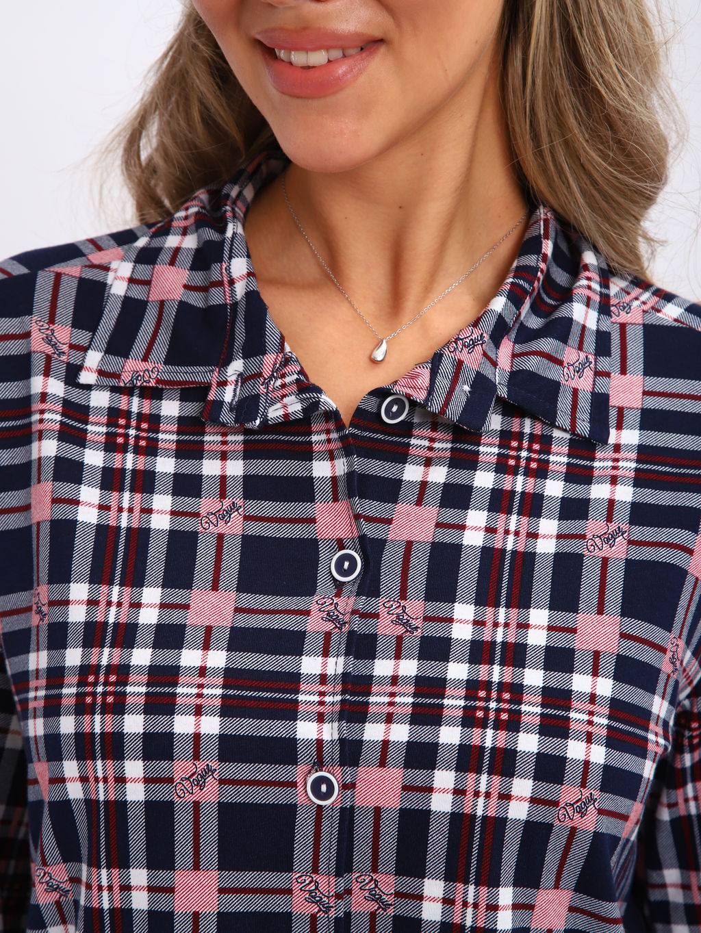 М380 Рубашка с длинным рукавом (темно-синий)