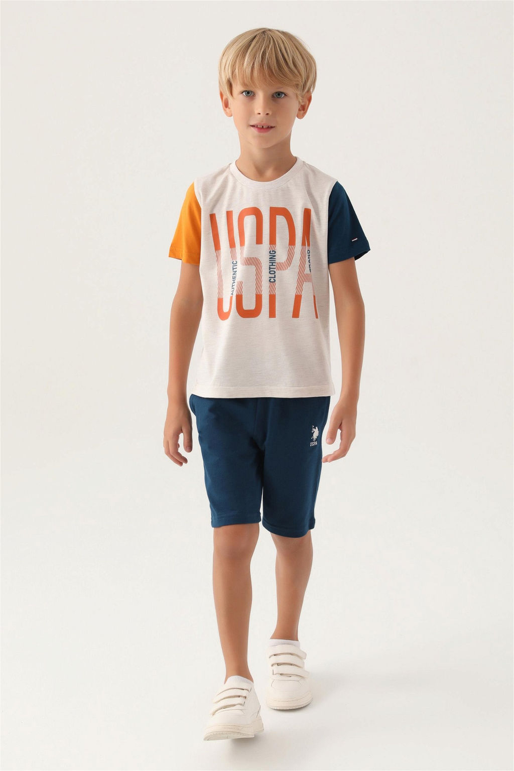 Кремовый пижамный комплект для мальчика - U.s. polo assn фото 3