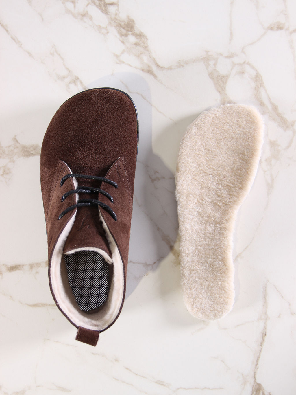 Босоногие ботинки EDART 208.NATAbl.Коричневая замша/байка фото 6