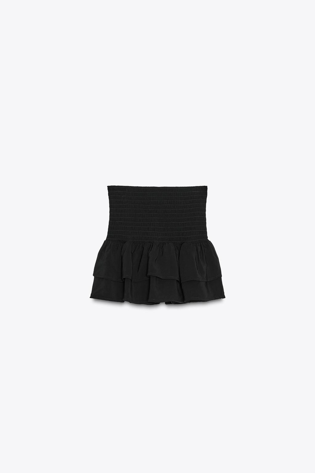 WIDE-WAIST BERMUDA SHORTS WITH RUFFLES - Zara фото 8