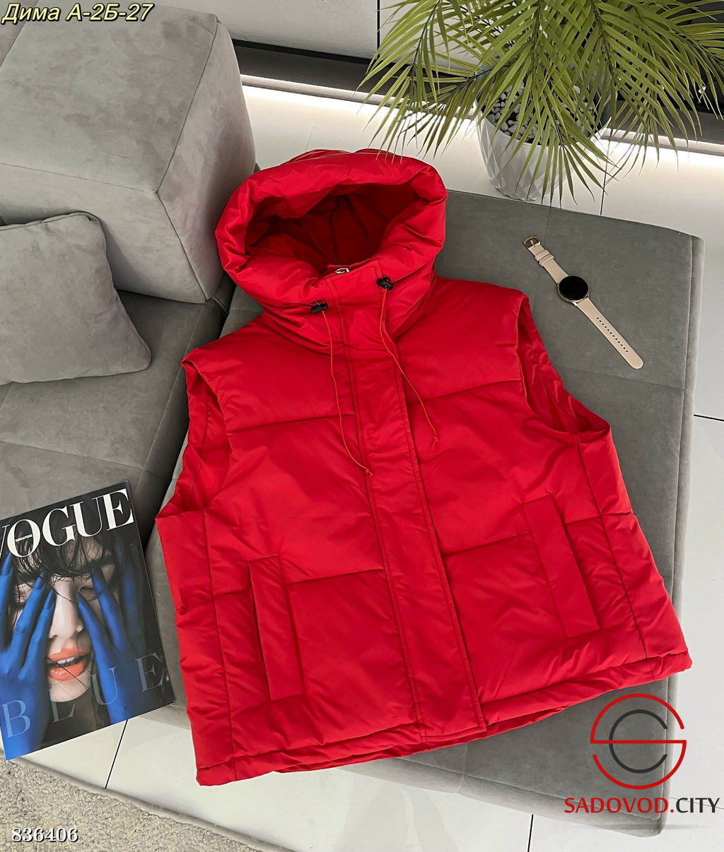 Жилетка женская с капюшоном - Bruno фото 3