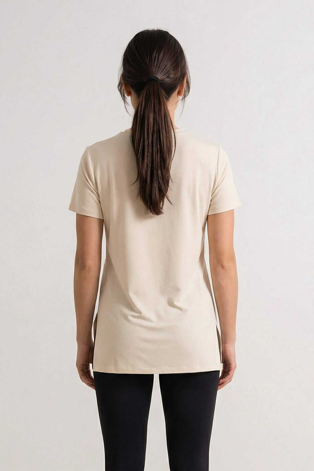 Ekru Micro Kuma_ Y_rtma_ Detayl_ _rme Spor T-Shirt THMSS26TS00002 - Trendyolmilla фото 2