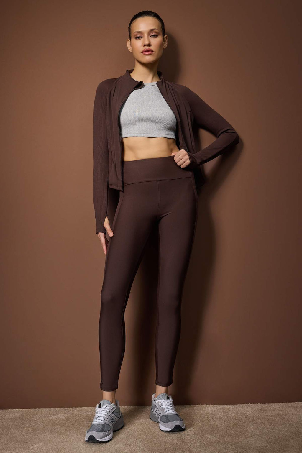 Antrasit Tam Boy Spor Tayt THMAW26TY00009 - Trendyolmilla фото 8