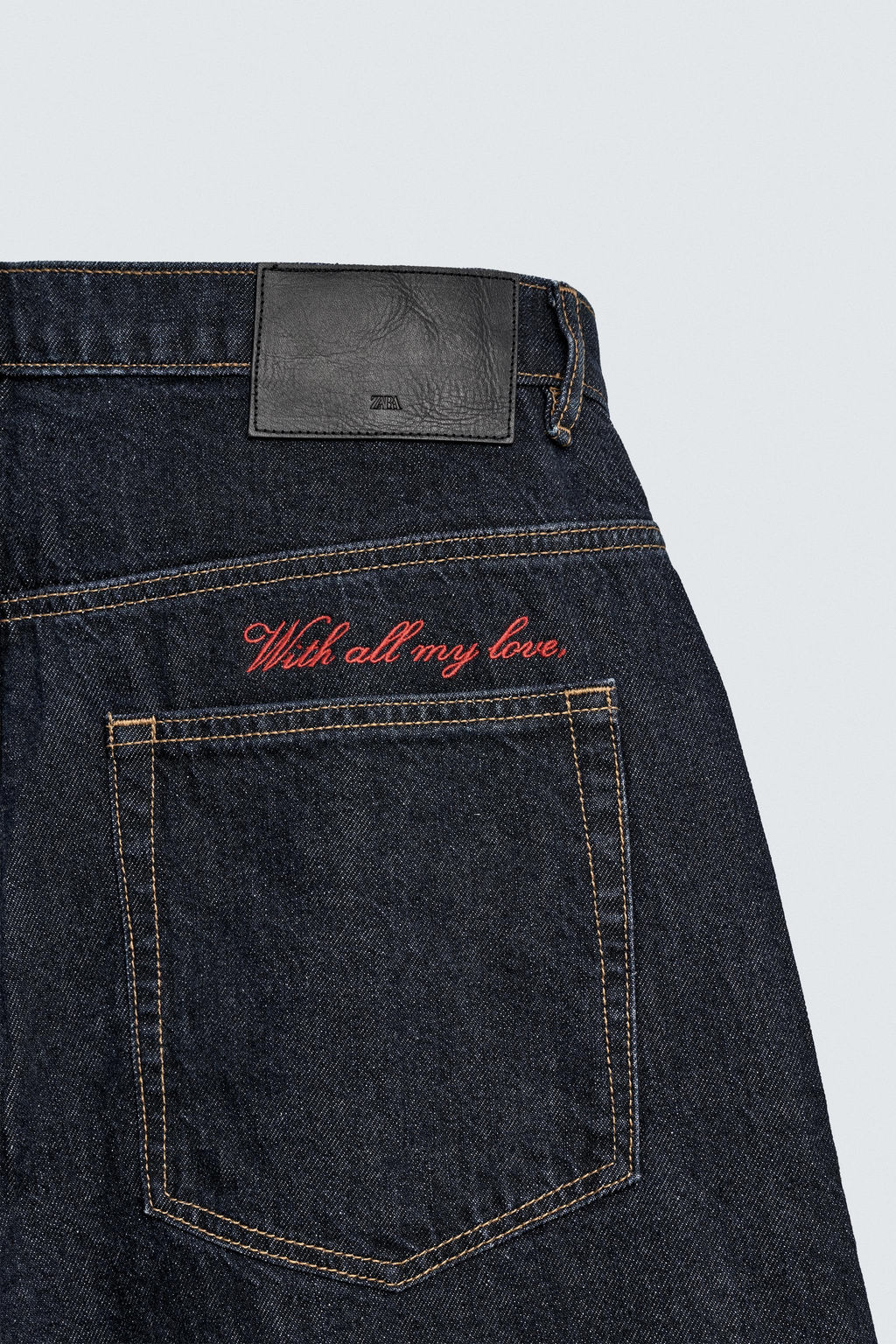 JEANS BALLOON FIT BORDADO CUPIDO / Azul - Zara фото 10