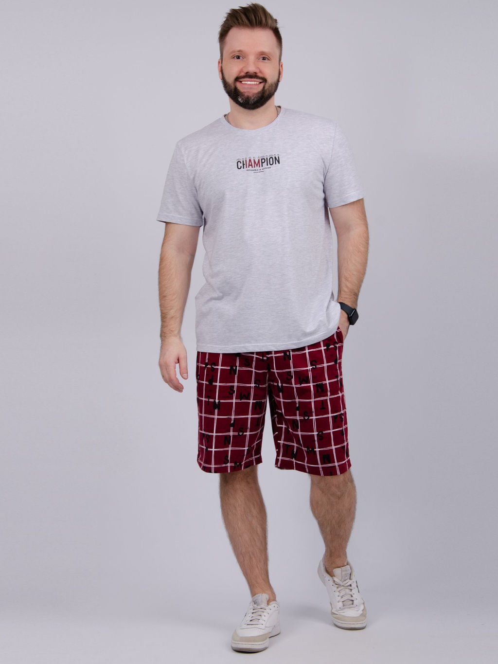 Костюм Чемпион, трикотаж - Малина фото 2