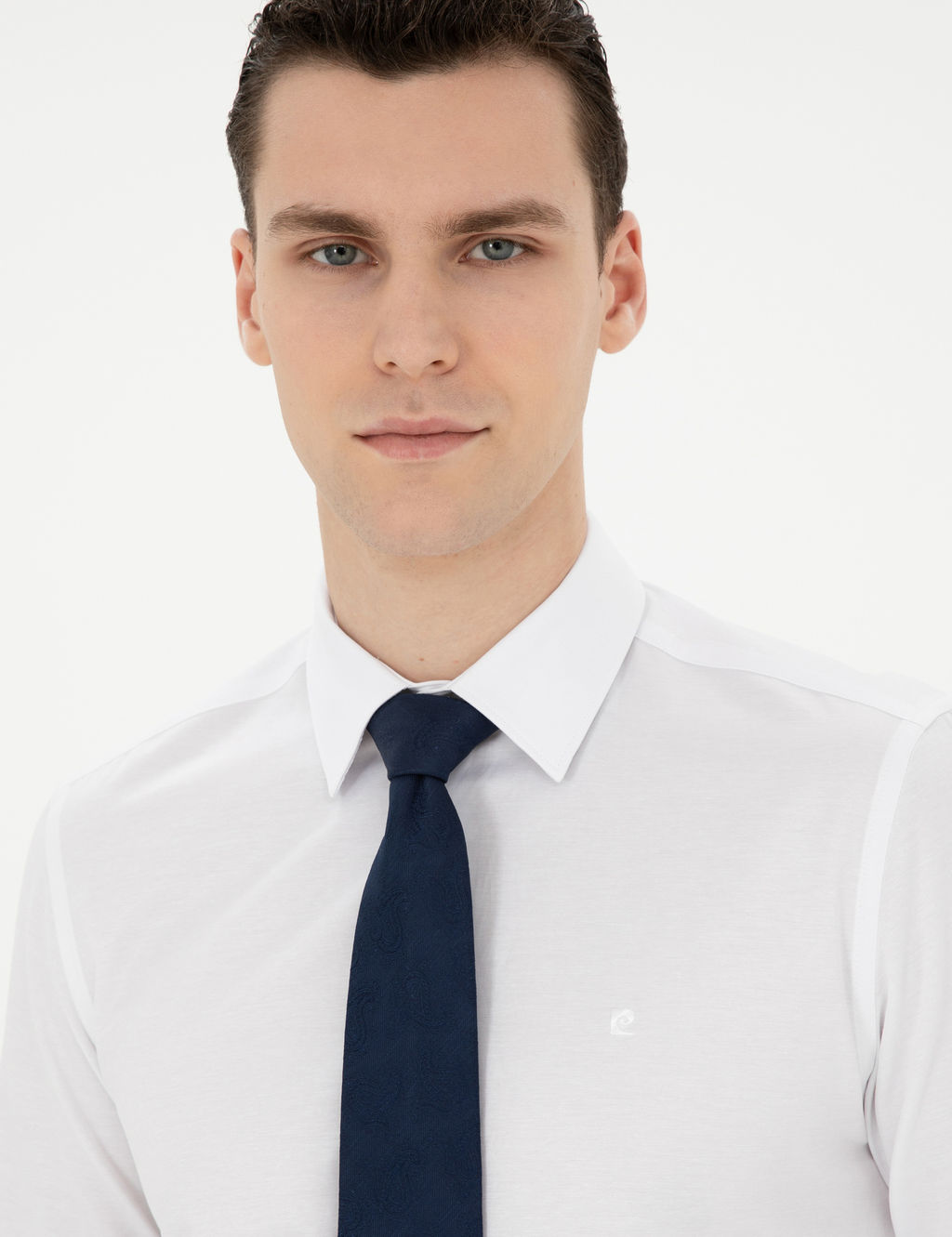 Beyaz Slim Fit Klasik G_mlek