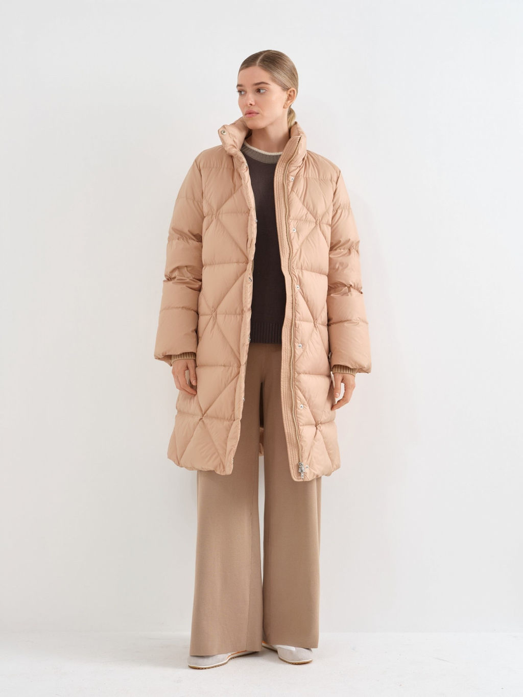Conso/WDM 230553 - camel Пуховое пальто фото 5
