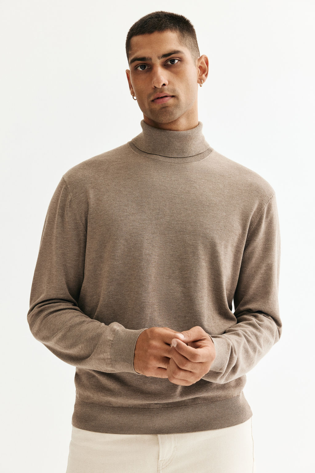 Jersey de cuello alto Regular Fit - H&m фото 4