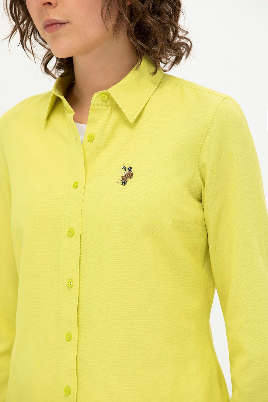 Женская базовая рубашка с длинным рукавом - U.s. polo assn фото 12