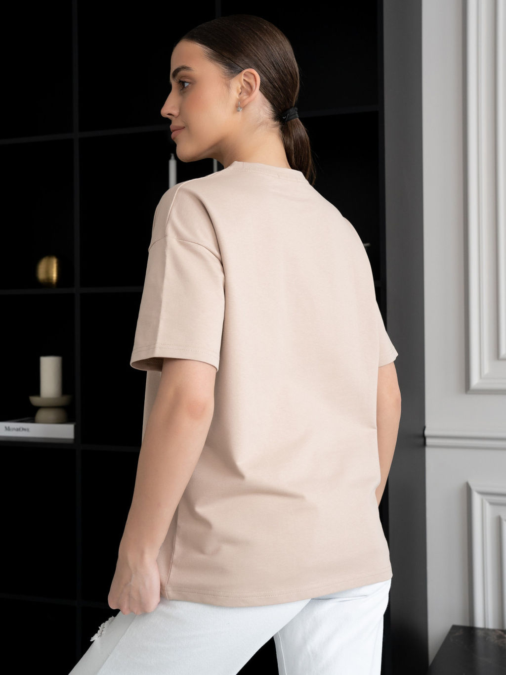 Футболка Оверсайз, цв. Бежевый