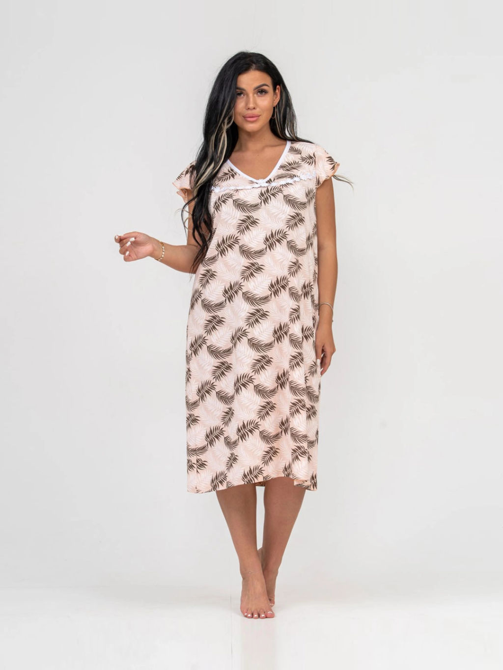 Ночная сорочка женская, цвет оранжевый