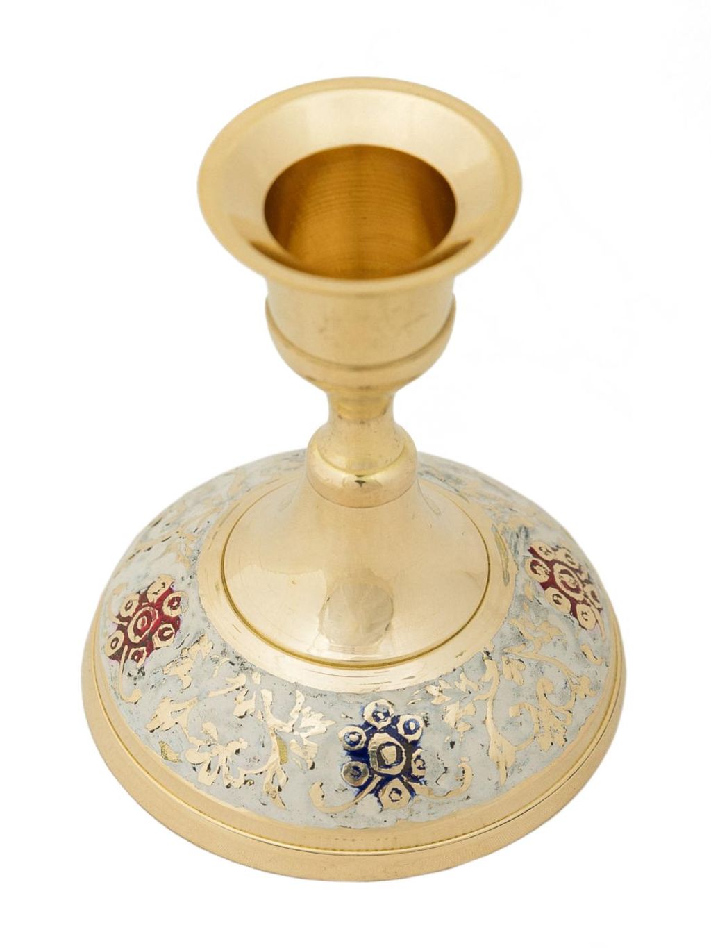Подсвечник на одну свечу № Кт3275/12/1 (эмаль белая) 4шт/упак