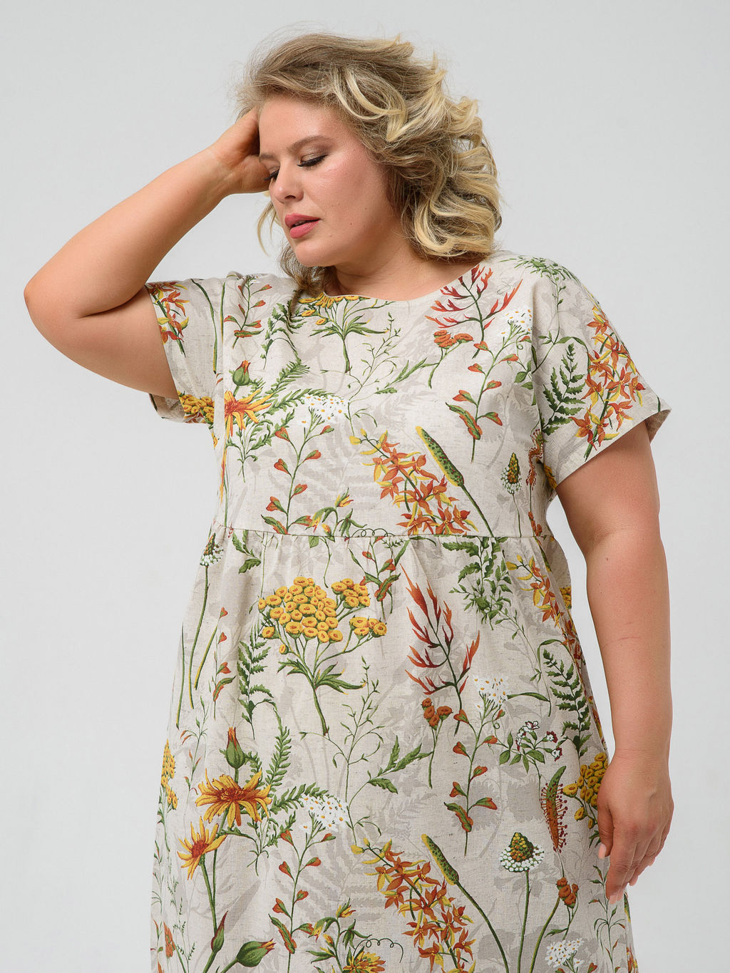 Платье Хлопок 70% Лён 30% Кострома 2 - Оптима фото 68