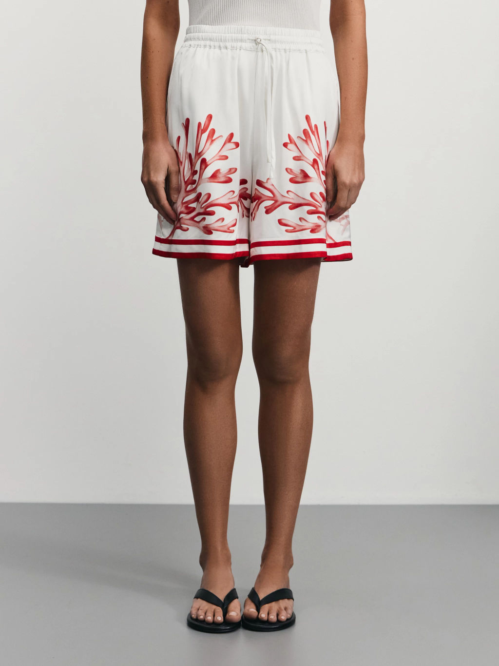 Шорты из вискозы с принтом / Zarina  фото 4