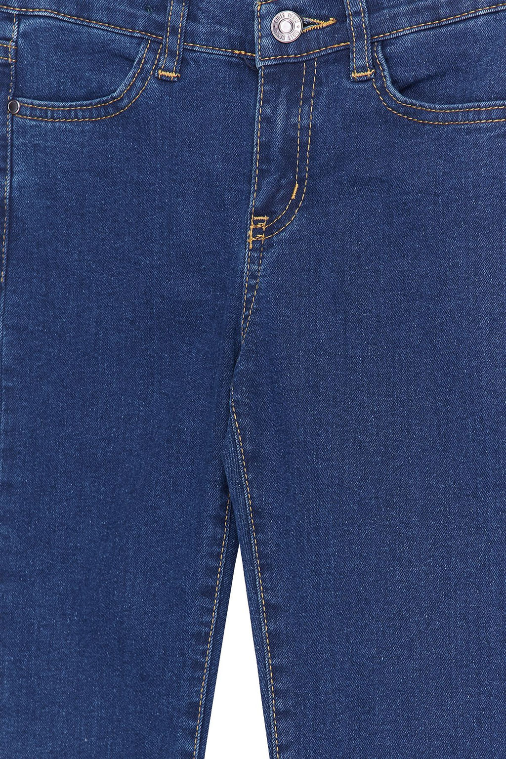 Koyu Mavi K?z Cocuk Genis Paca/Flare Esnek Lastikli Denim Pantolon Jean TKDSS24PL00011 - Trendyolmilla фото 5