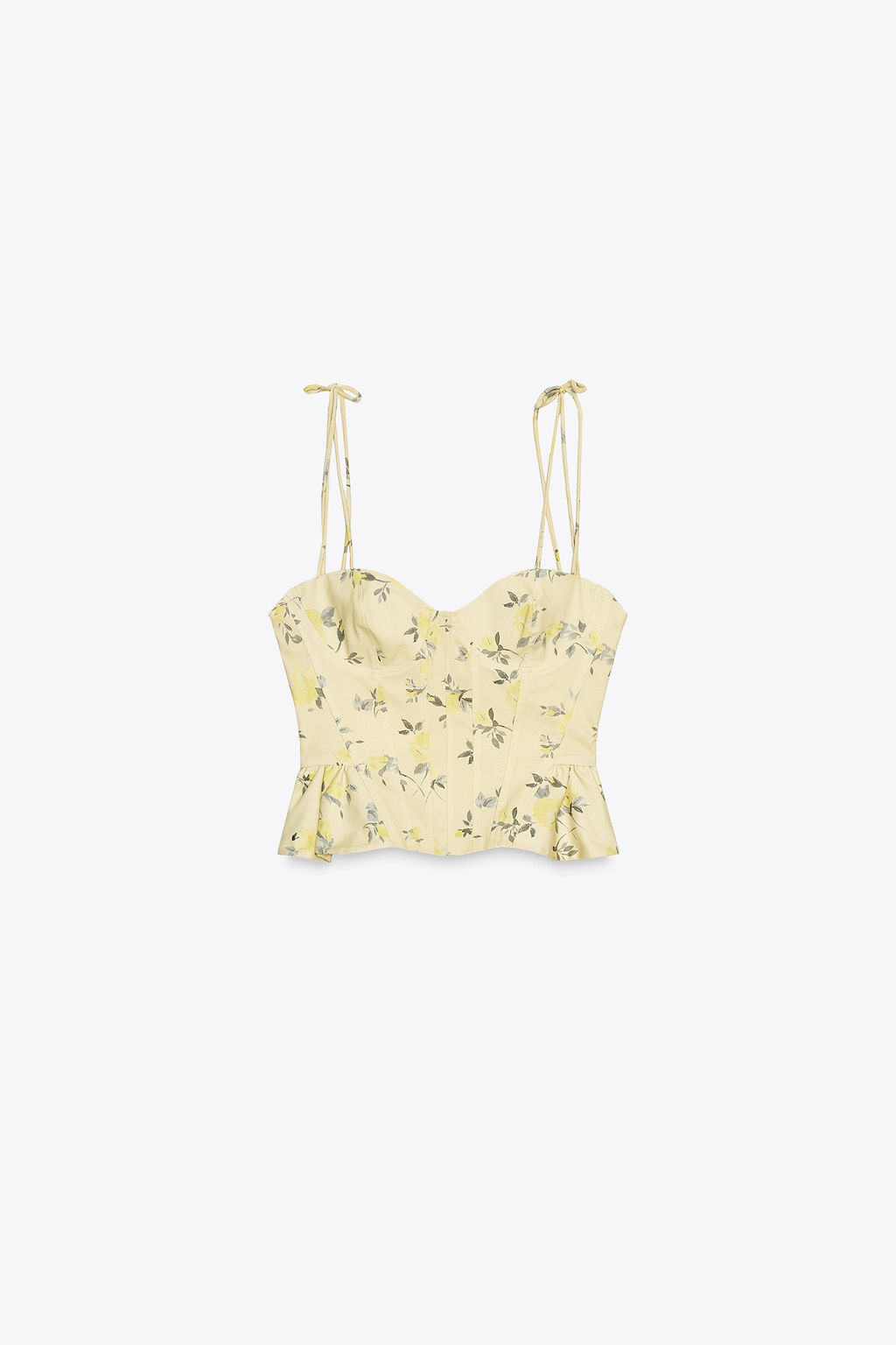 FLORAL POPLIN TOP - Zara фото 3