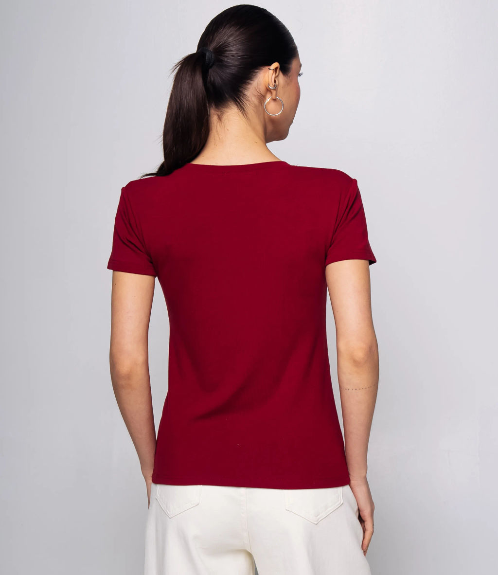 Футболка #КТ9005 (1), бордовый